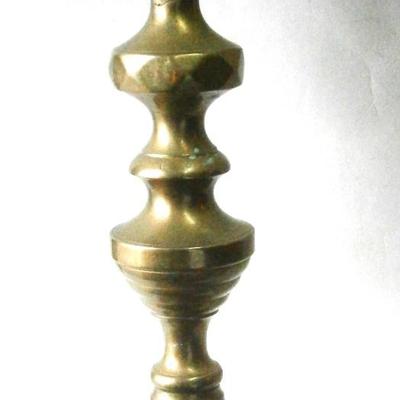 19th Century Brass Push-up Candlestick