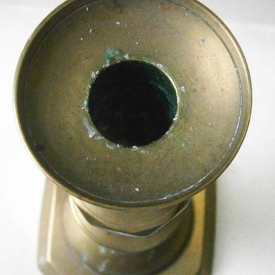 19th Century Brass Push-up Candlestick