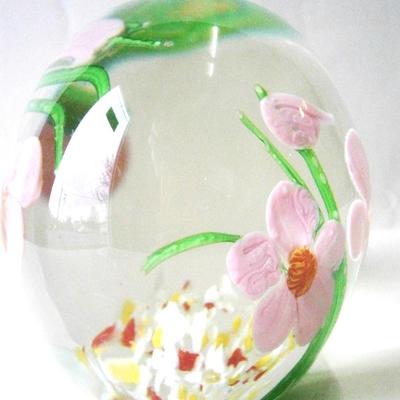 Vintage Glass Paperweight