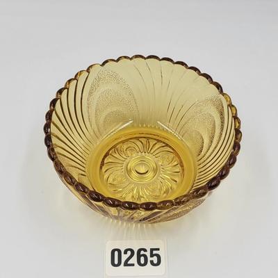 Indiana Glass Amber Chip and Dip Set