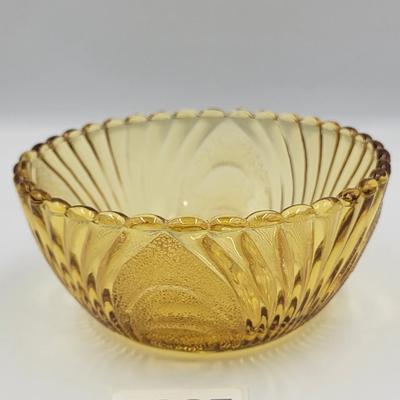 Indiana Glass Amber Chip and Dip Set