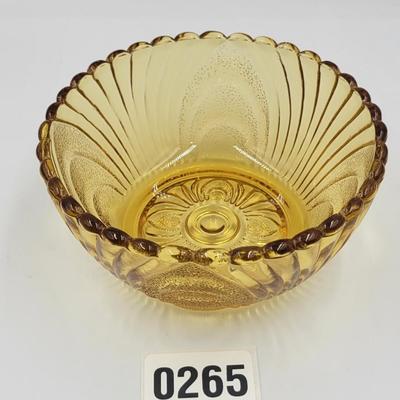 Indiana Glass Amber Chip and Dip Set