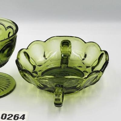 Vintage Green Glass