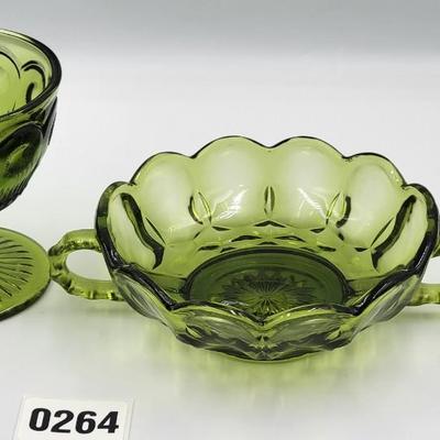 Vintage Green Glass