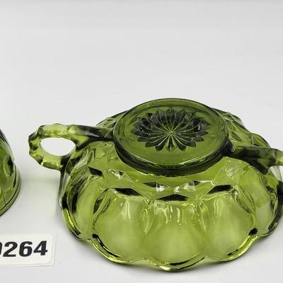 Vintage Green Glass
