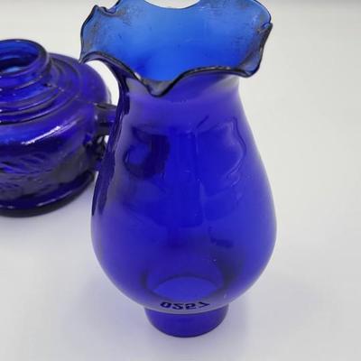 Vintage Cobalt Blue Finger Lamp
