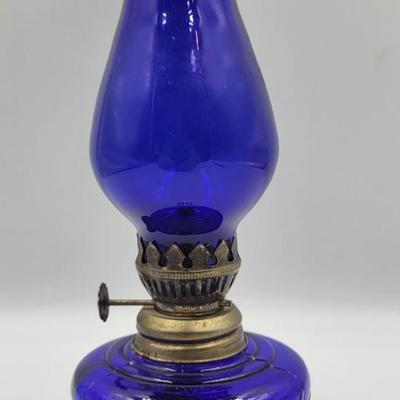 Vintage Cobalt Blue Finger Lamp