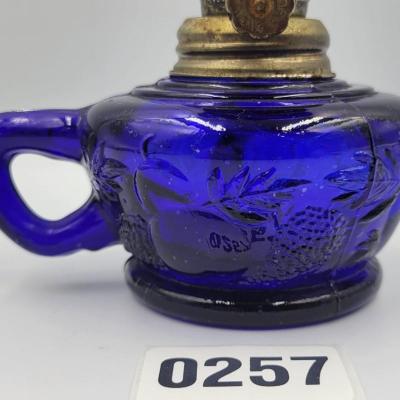 Vintage Cobalt Blue Finger Lamp