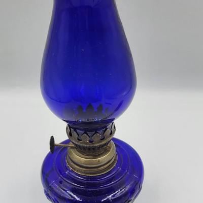 Vintage Cobalt Blue Finger Lamp