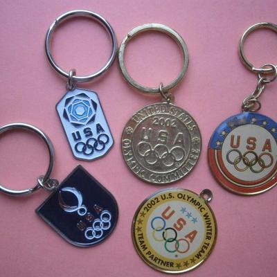 (5) Different Olympics Keychains