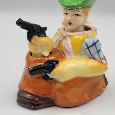 Vintage Nodding Cowboy Salt and Pepper Shaker Set