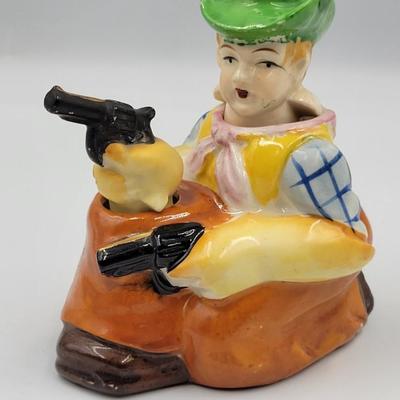 Vintage Nodding Cowboy Salt and Pepper Shaker Set