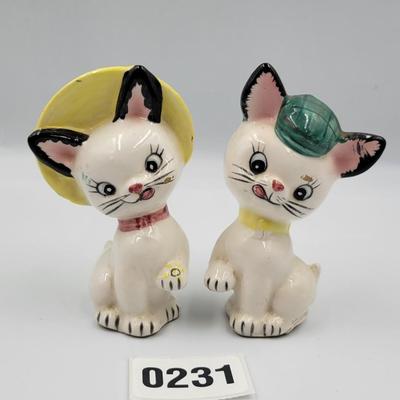 Vintage Kittens Salt and Pepper Shakers