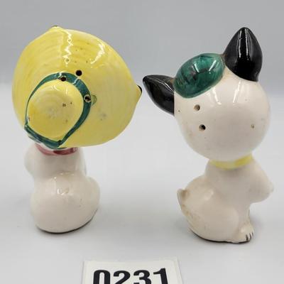 Vintage Kittens Salt and Pepper Shakers