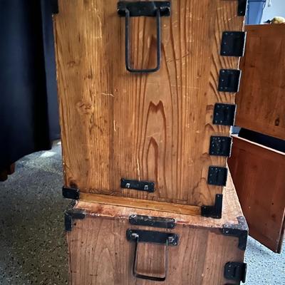 Vintage Japanese Tansu Cabinet Set