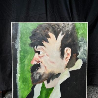 Large oil painting by R.H. Hoffman