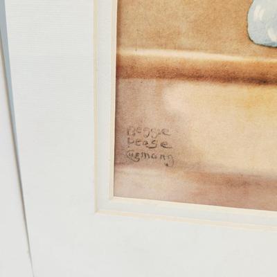 SIGNED MATTE FRAME PRINT ART WORK