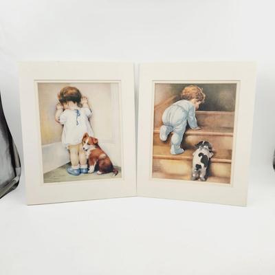 SIGNED MATTE FRAME PRINT ART WORK
