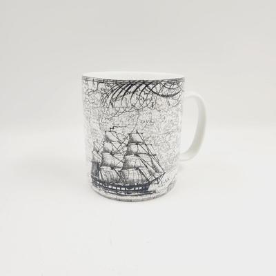 222 FIFTH "DUE NORTH GREY" COLLECTABLE COFFEE CUP