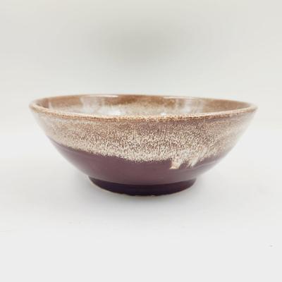 VINTAGE BROWN DRIP POTTERY BOWL