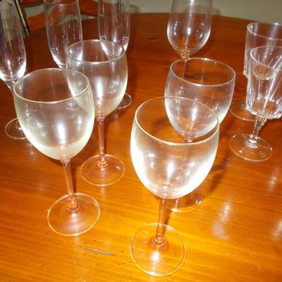 Assorted Wine and Champagne Stemware