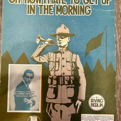 6 WWI ERA MILITARY SHEET MUSIC COMPOSITIONS