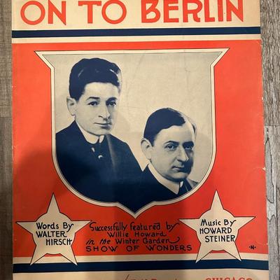 6 WWI ERA MILITARY SHEET MUSIC COMPOSITIONS