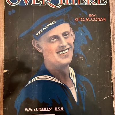 6 WWI ERA MILITARY SHEET MUSIC COMPOSITIONS