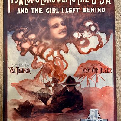 6 WWI ERA MILITARY SHEET MUSIC COMPOSITIONS