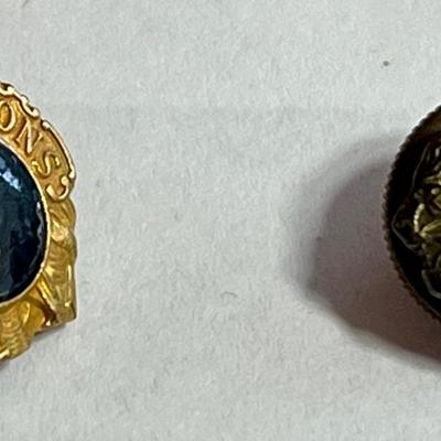 10 VINTAGE LION'S CLUB PINS FROM VARIOUS CHAPTERS