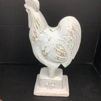 1165 Shabby Chic White Rooster Lot