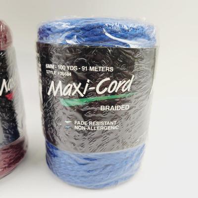 NEW BUNDLE OF MAXI-CORD 6MM - 100 YARDS MACRAME CORD
