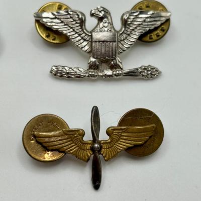 8 ASSORTED US MILITARY PINS