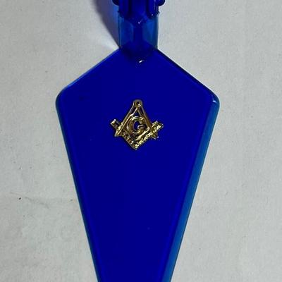 VINTAGE MASON'S BLUE MASONIC TROWEL