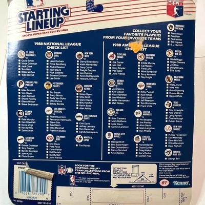2 1988 STARTING LINEUP FIGURES AND AMERICAN LEAGUE POSTER
