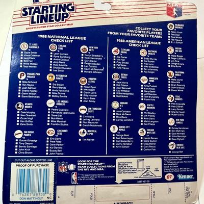 2 1988 STARTING LINEUP FIGURES AND AMERICAN LEAGUE POSTER
