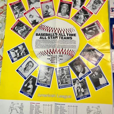 2 1988 STARTING LINEUP FIGURES AND AMERICAN LEAGUE POSTER