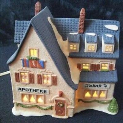Dept 56." Apotek and Tabak"" Heritage Village Collection Alpine Village Series; Item# 65404