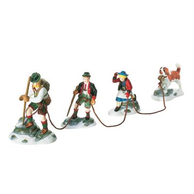 Dept. 56 Alpine Village Series "Climb Every Mountain" Set of 4; 56.56138
