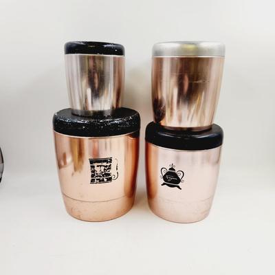 VINTAGE WEST BEND SET OF 4 CANNISTER SET