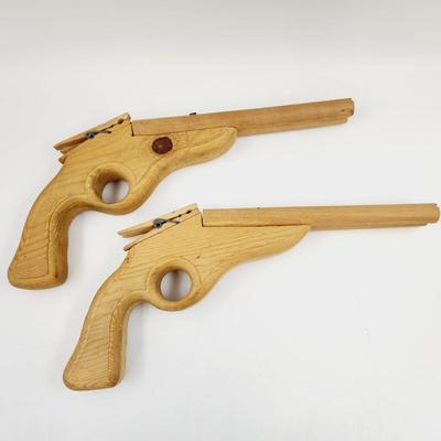 WOODEN RUBBER BAND GUNS