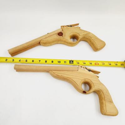 WOODEN RUBBER BAND GUNS