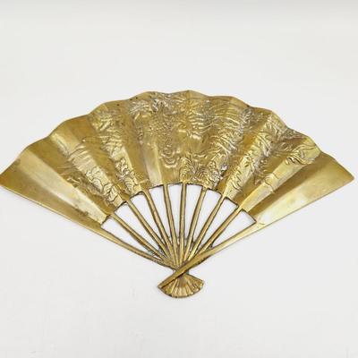 BEAUTIFUL ETCHED BRASS FAN