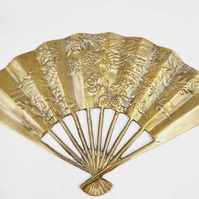 BEAUTIFUL ETCHED BRASS FAN