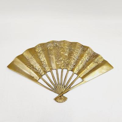 BEAUTIFUL ETCHED BRASS FAN