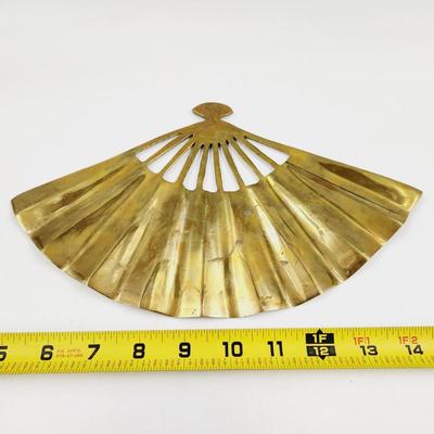 BEAUTIFUL ETCHED BRASS FAN