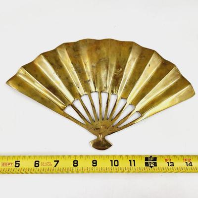 BEAUTIFUL ETCHED BRASS FAN