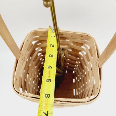 LONGABERGER BY HOMESTEAD LAMP BASKET SIGNED