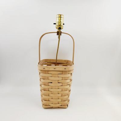 LONGABERGER BY HOMESTEAD LAMP BASKET SIGNED