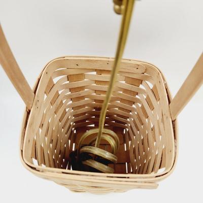 LONGABERGER BY HOMESTEAD LAMP BASKET SIGNED